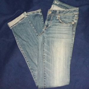 Blue American eagle skinny jeans